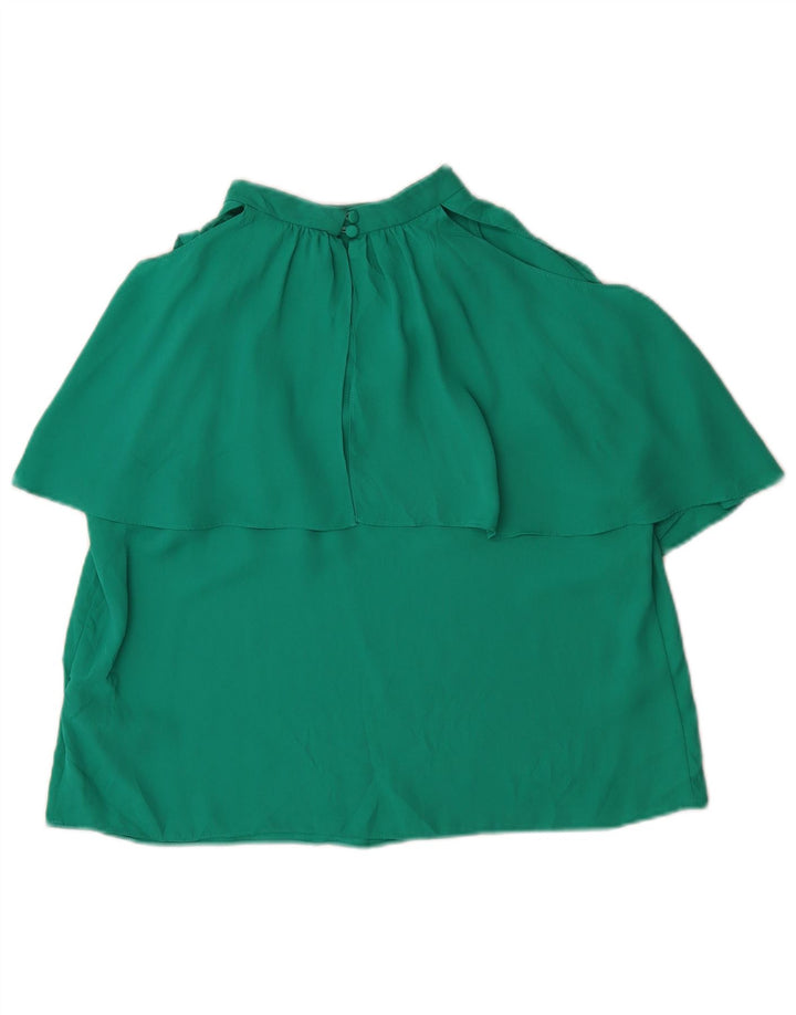 Coast Womens Off Shoulder Top UK 16 Large Green Polyester
