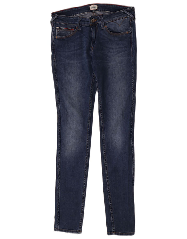 Tommy Hilfiger Damen Skinny Jeans W31 L32 Blaue Baumwolle