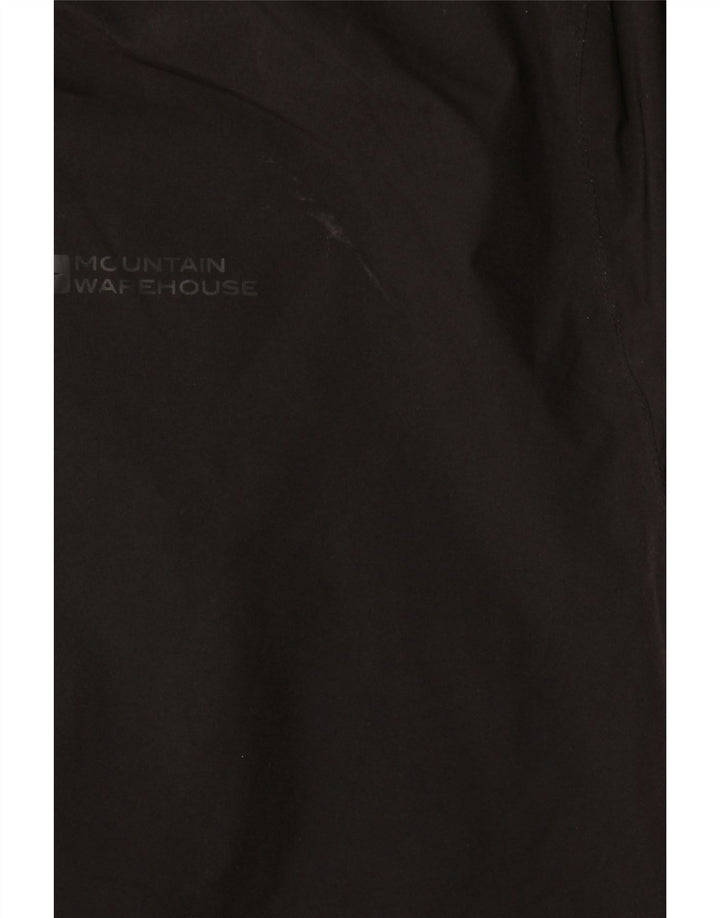 Mountain Warehouse Womens Hooded Raincoat UK 28 6XL Black Polyester