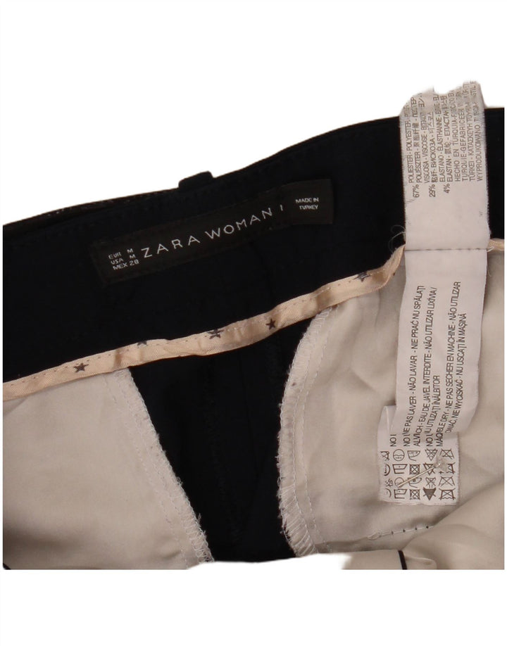 Zara Womens Slim Chino Trousers Medium W28 L31 Navy Blue Polyester