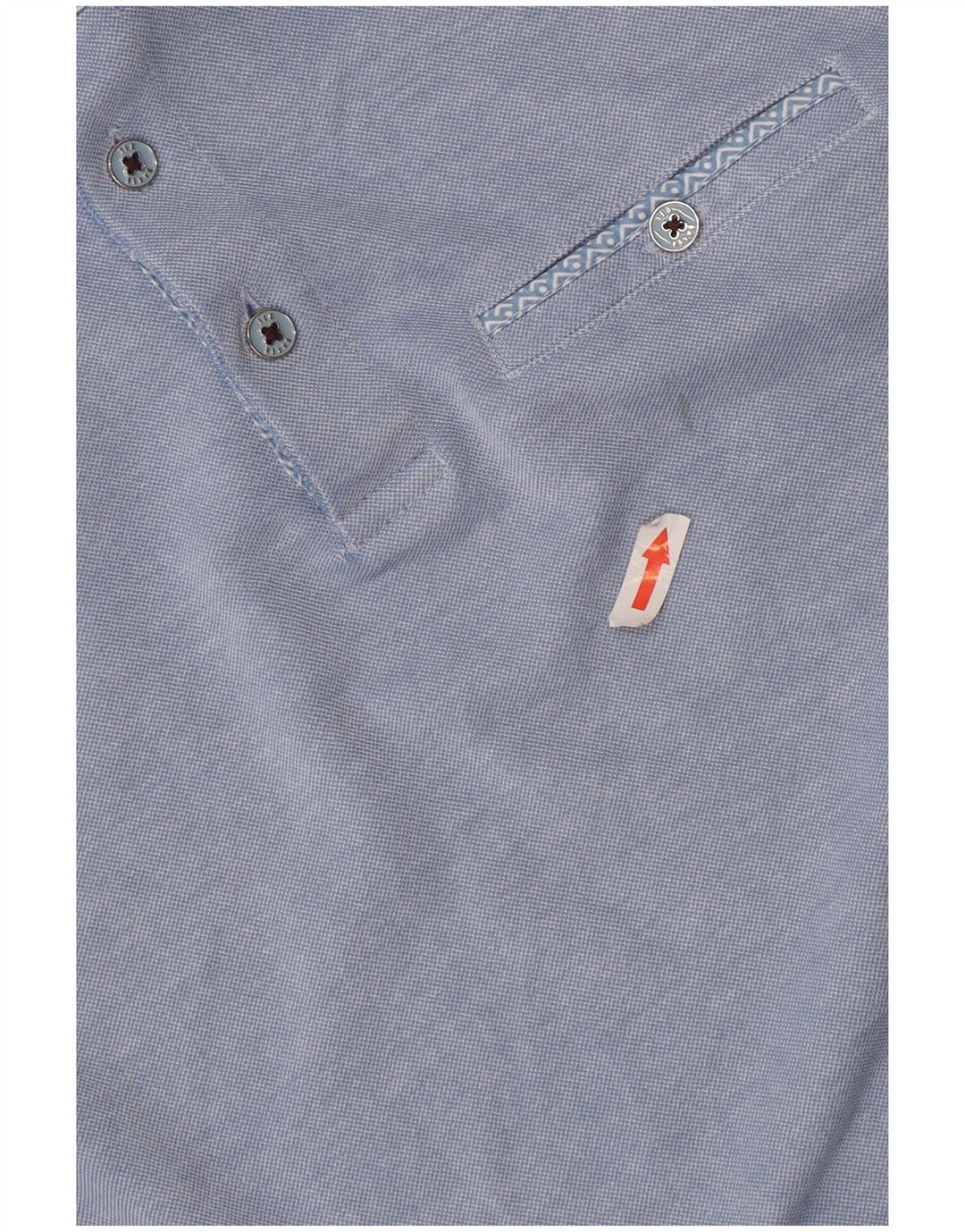 Ted Baker Mens Polo Shirt Size 3 Medium Blue Modal