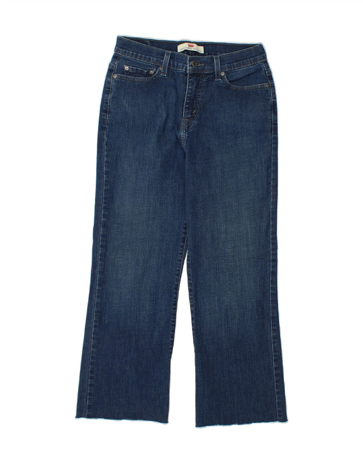 LEVI'S Womens 512 Bootcut Jeans US 10 Large W30 L25 Navy Blue Vintage Levi's and Second-Hand Levi's from Messina Hembry 