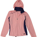 Asics Womens Hooded Tracksuit Top Jacket UK 14 Medium Pink Colourblock
