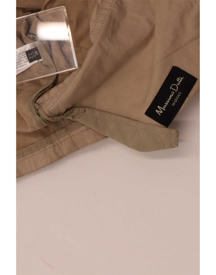 Massimo Dutti Dame Kort Dobbeltradet Trench Coat UK 14 Medium Beige