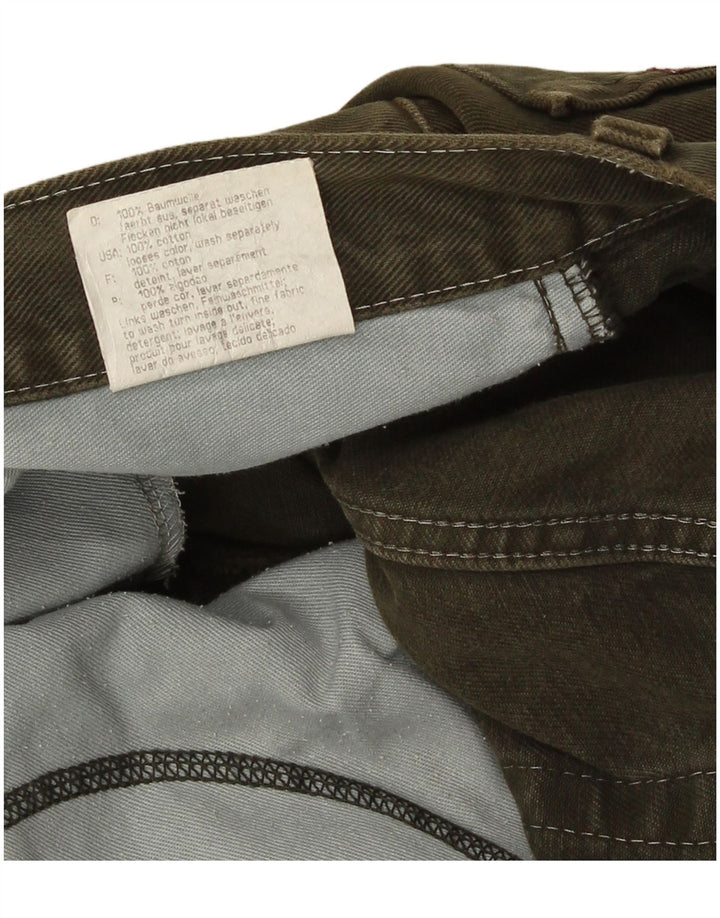 Mustang Mens Straight Jeans W36 L32 Green Cotton