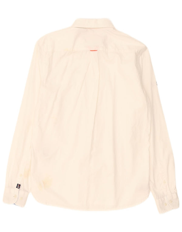 Superdry Mens Shirt Small White Cotton