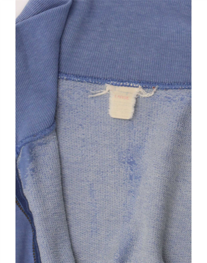 Champion Veste de survêtement graphique surdimensionnée pour femme UK 16 Large Bleu