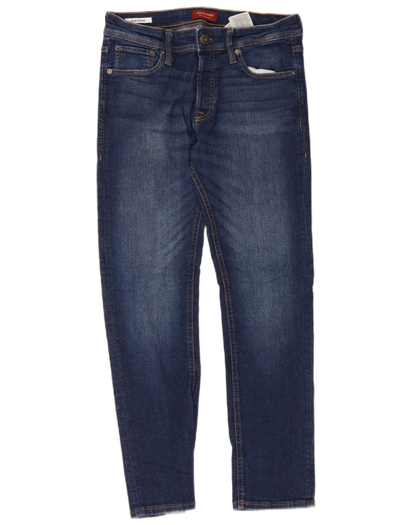Jack & Jones Mens GLENN Slim Jeans W32 L30 Blue Cotton