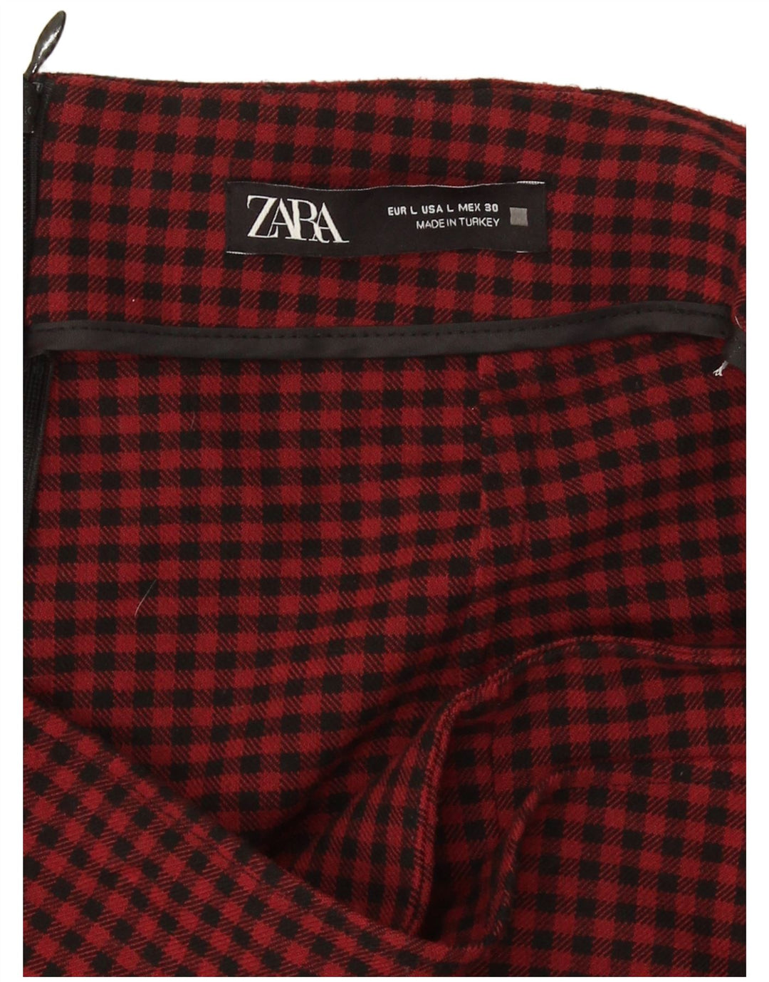 Женские повседневные шорты Zara, большие W30 L3, красные в клетку