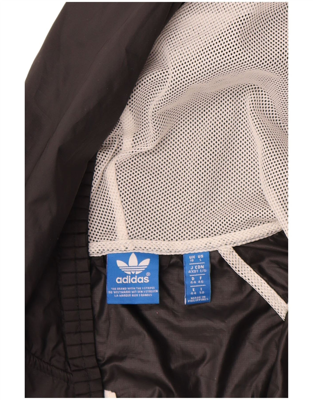 Adidas Regnjakke med hætte til kvinder UK 18 XL Sort Polyester