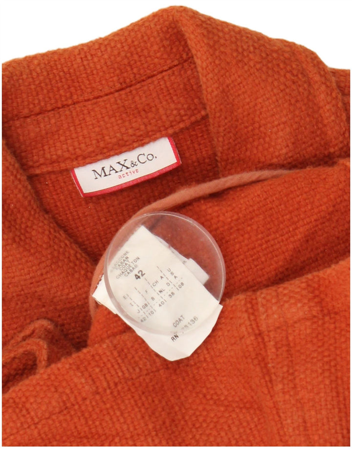 Cappotto da marinaio da donna Max & Co. UK 10 piccolo cotone arancione