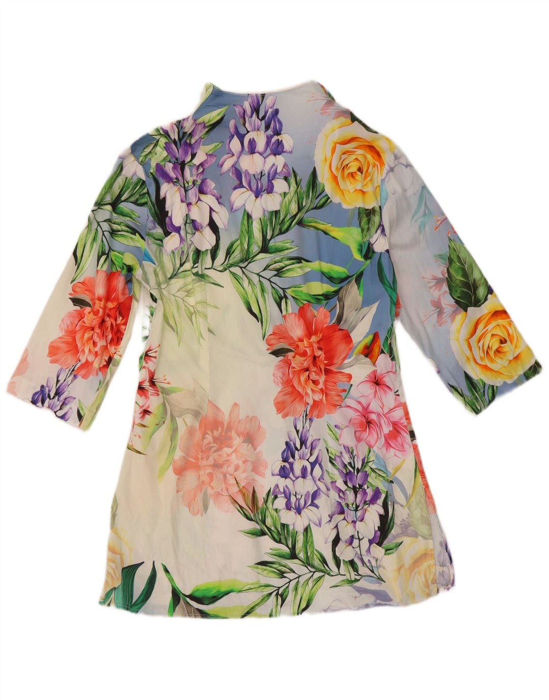 Naracamicie Camicia a maniche lunghe da donna Camicetta UK 16 Piccolo floreale multicolore
