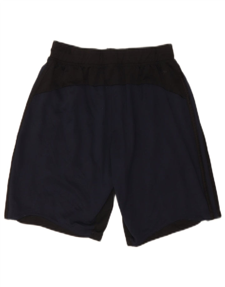 Adidas Mens Climalite Sport Shorts Small Navy Blue Colourblock Polyester