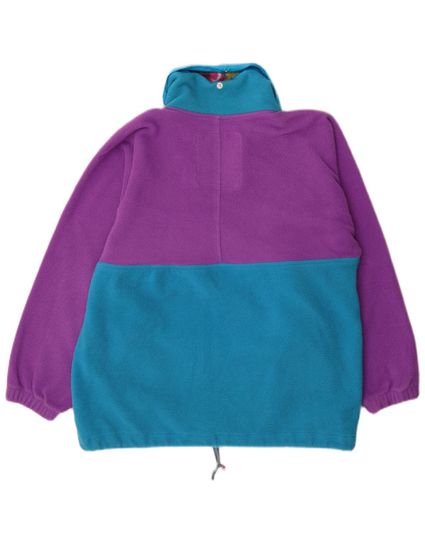 Bailo Pull polaire à col zippé pour homme IT 54 XL Violet Colorblock Polyester