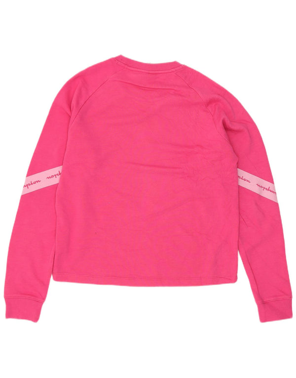 Champion Mädchen-Sweatshirt mit Grafik, reguläre Passform, 15–16 Jahre, Rosa