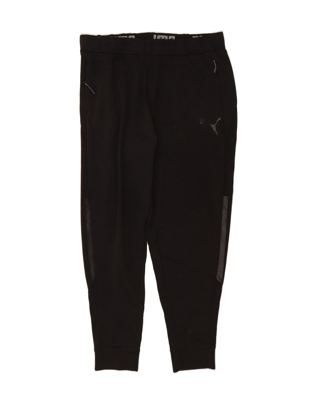 PUMA Mens Tracksuit Trousers Joggers 2XL Black Vintage Puma and Second-Hand Puma from Messina Hembry 