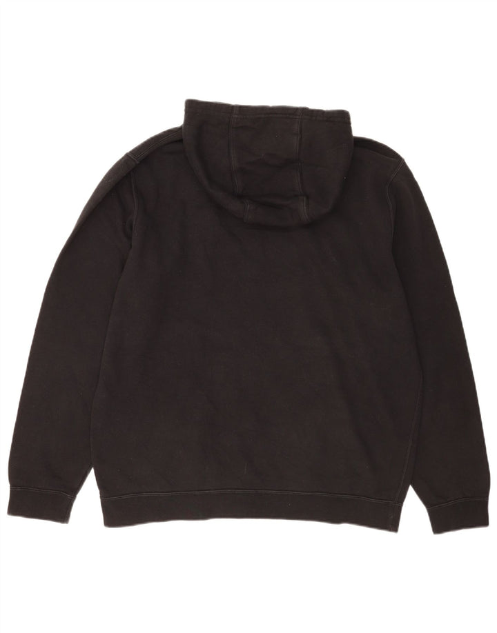 Nike Mens Hoodie Jumper Large Black Cotton