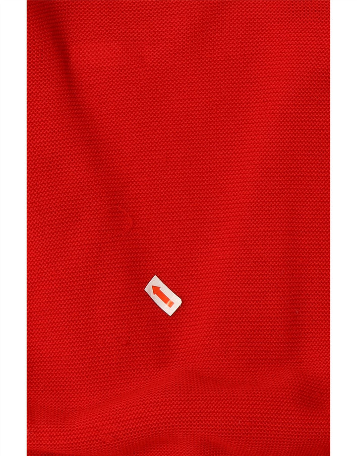 Vintage Womens Cardigan Sweater EU 44 XL Red Wool
