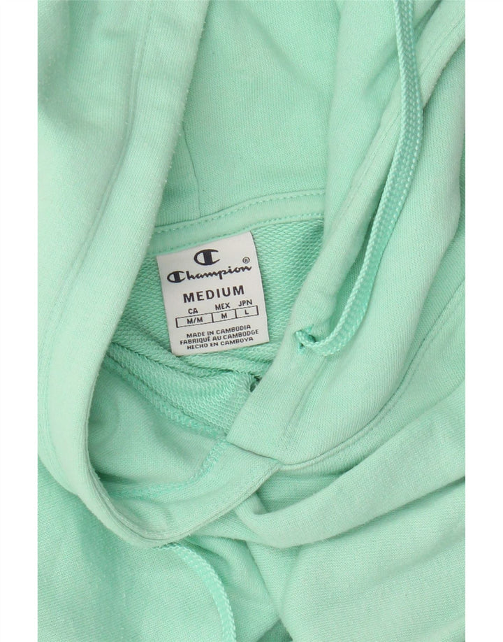 Champion Womens Hoodie Jumper UK 14 Medium Green