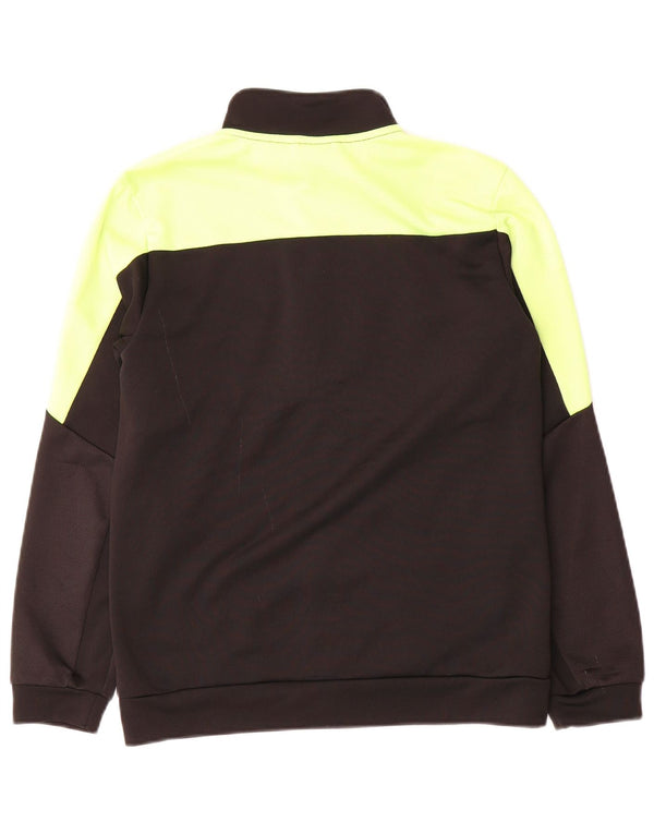 Puma Boys Tracksuit Top Jacket 13-14 Years Black Colourblock