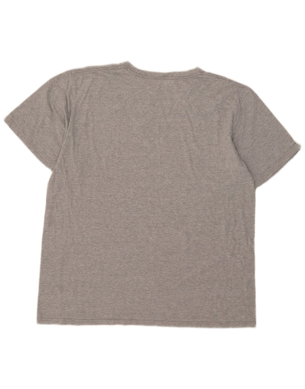 Adidas Mens Graphic T-Shirt Top XL Grey Cotton