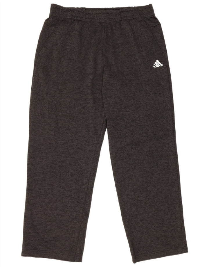 Adidas Mens Tracksuit Trousers Large  Black Flecked Polyester