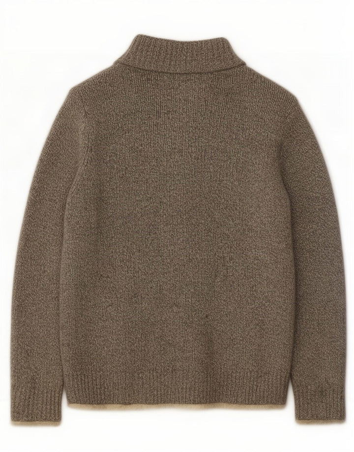 L.L.Bean Herre cardigan sweater Medium Grey Flecked Lammeuld