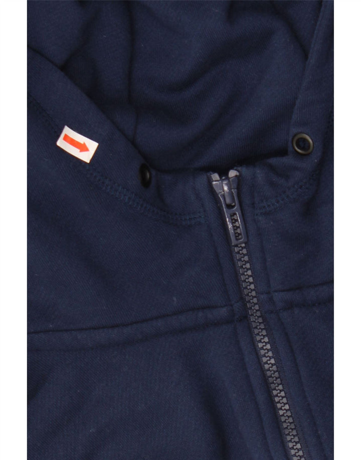 ADIDAS Mens Climalite Zip Hoodie Sweater Medium Navy Blue Polyester
