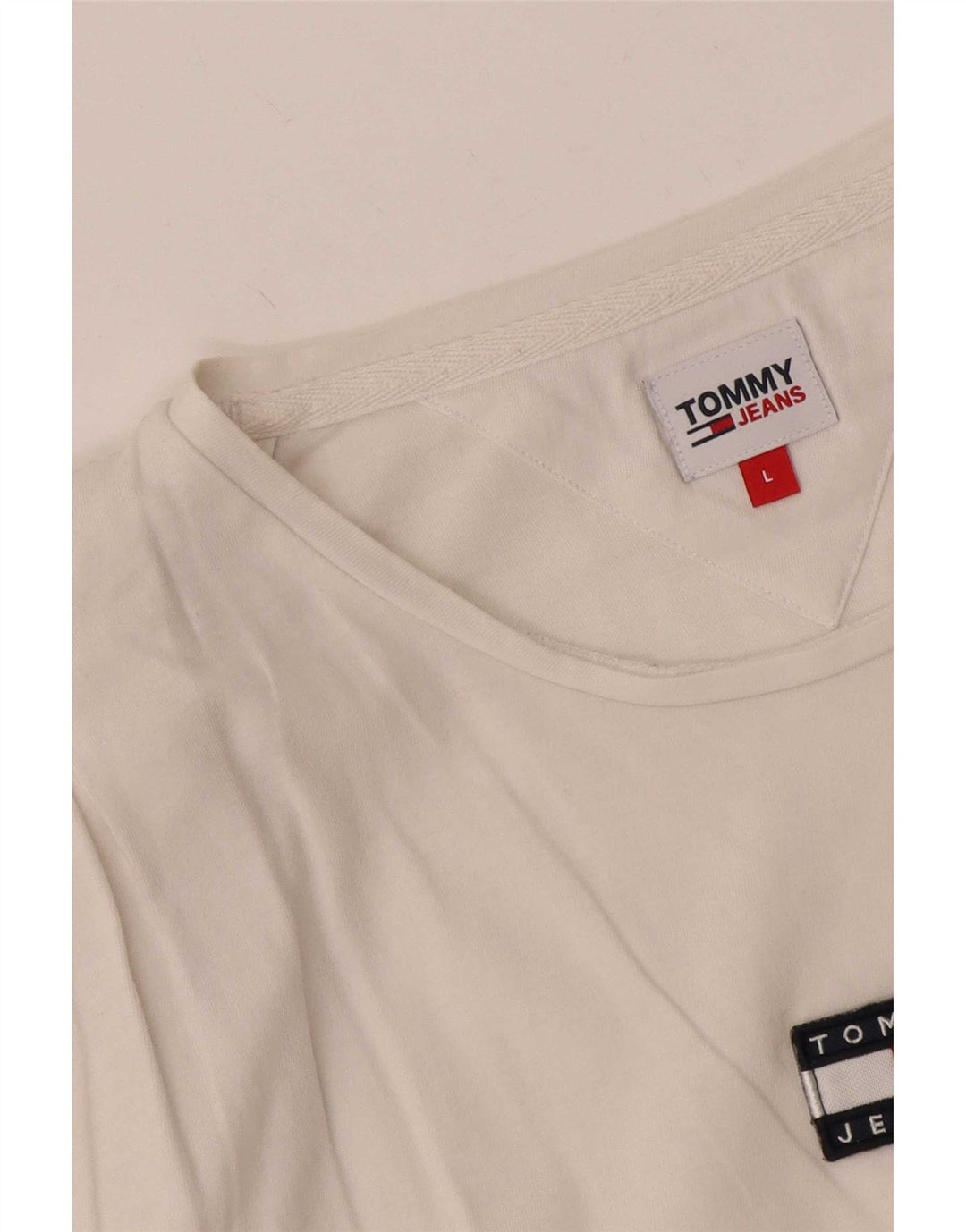 Tommy Hilfiger Womens Crop Vest Top UK 14 Large White