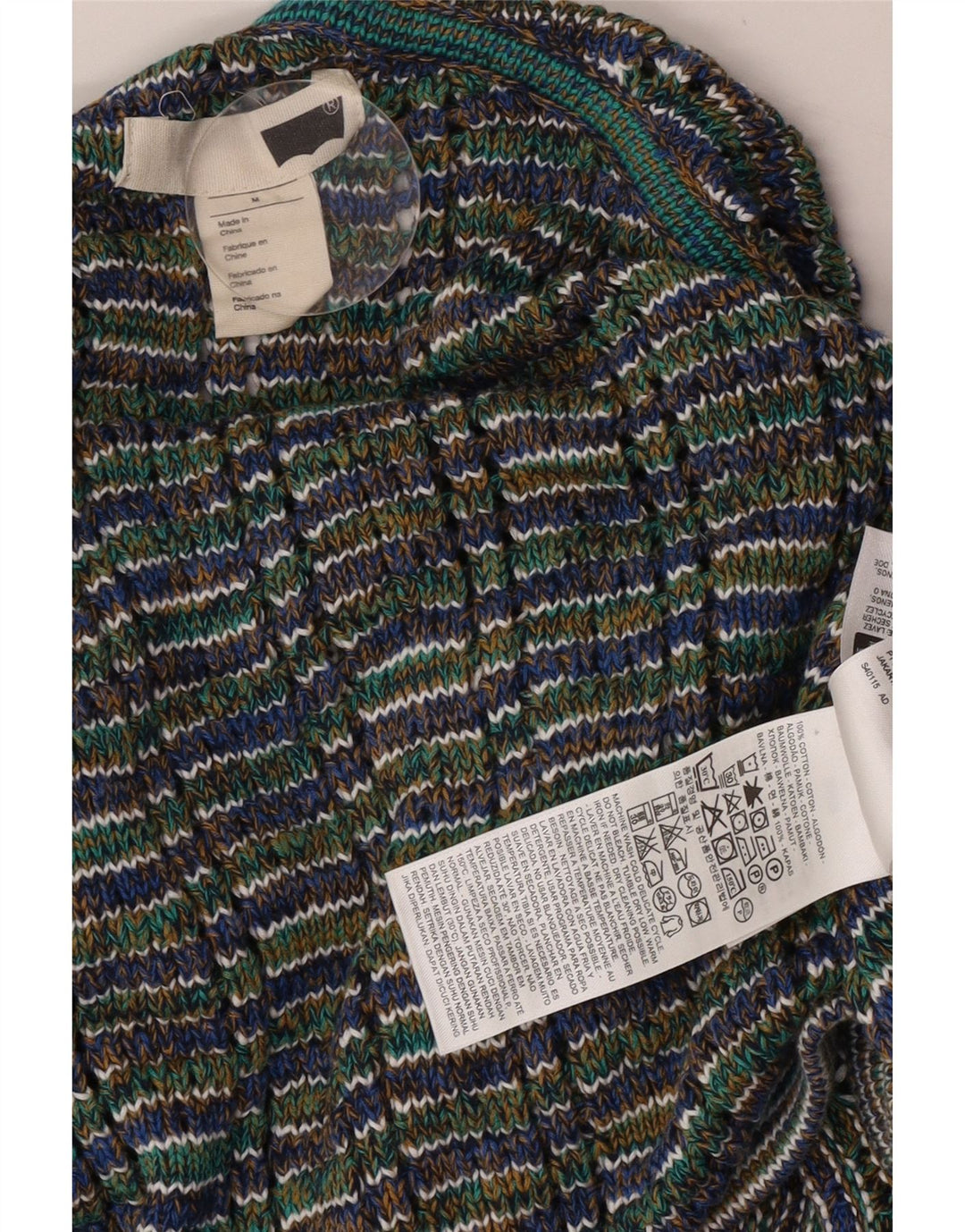 Levi's oversize sweater sweater til kvinder UK 14 Medium Green Flecked