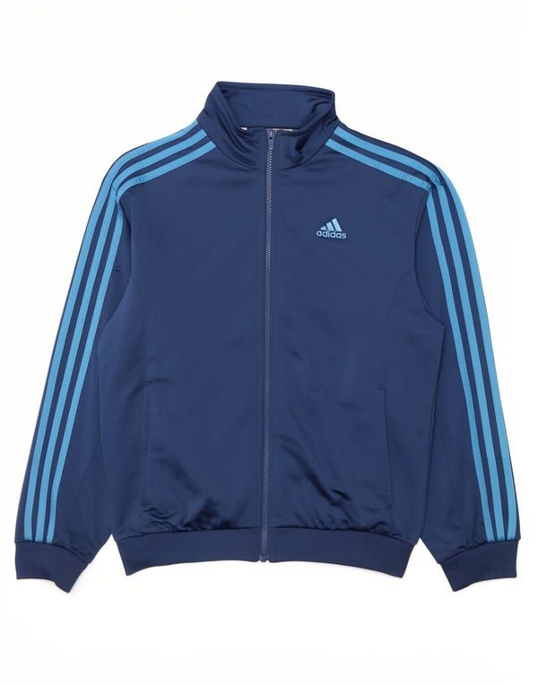 Adidas Jungen Trainingsanzug Top Jacke 13-14 Jahre Marineblau Polyester Sport