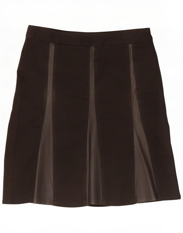 Max&Co. Damska spódnica w kształcie litery A UK 8 Small W28 Brązowa bawełniana w paski