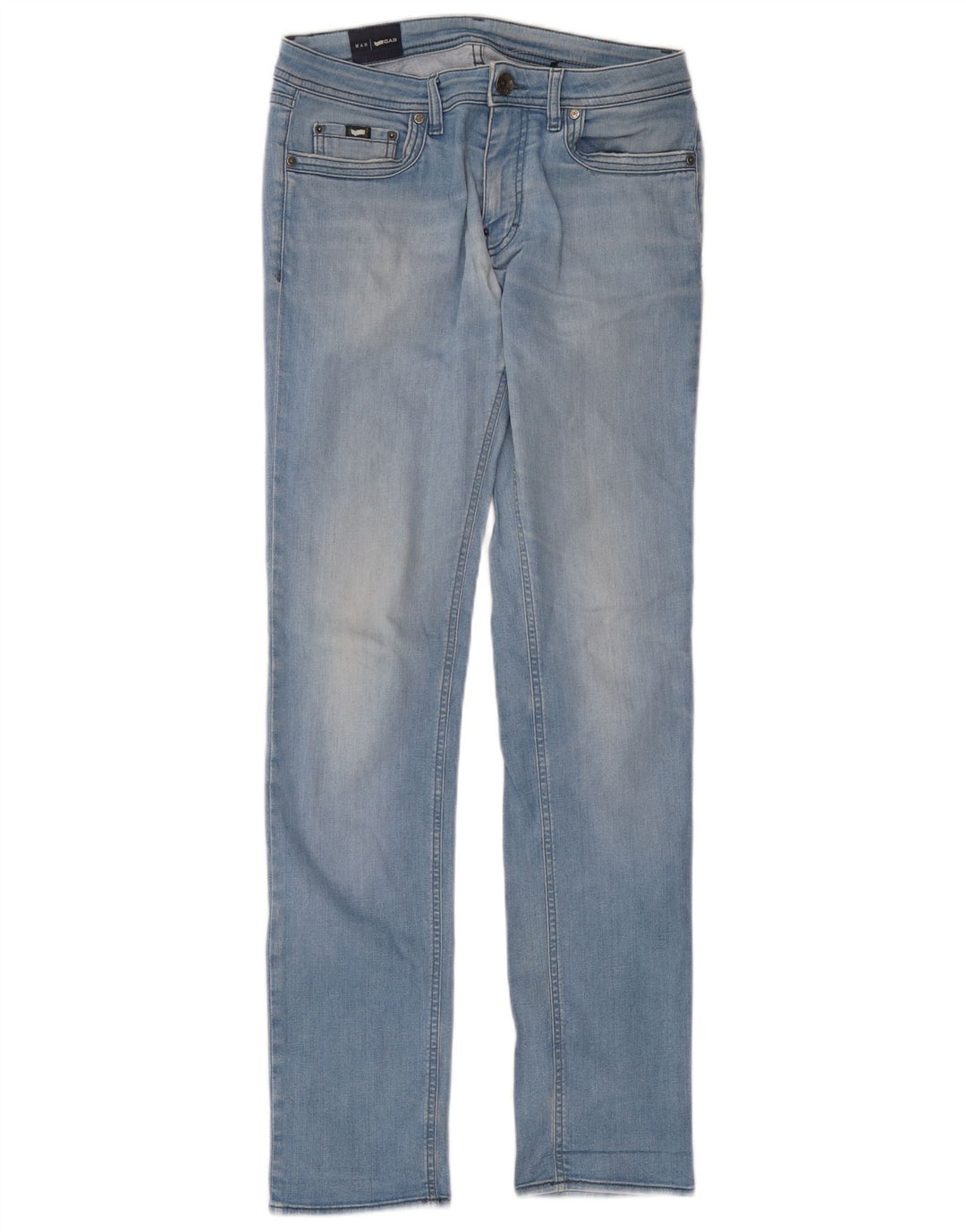 Gas Mens Slim Jeans W32 L34 Blue Cotton