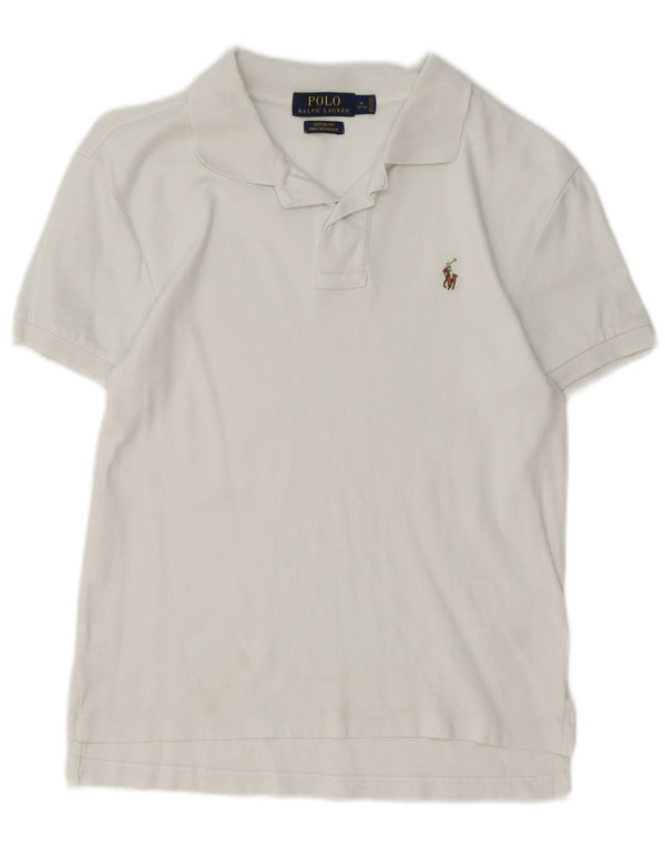 Polo Ralph Lauren Girls Custom Fit Shirt 10-11 Years Medium White Cotton