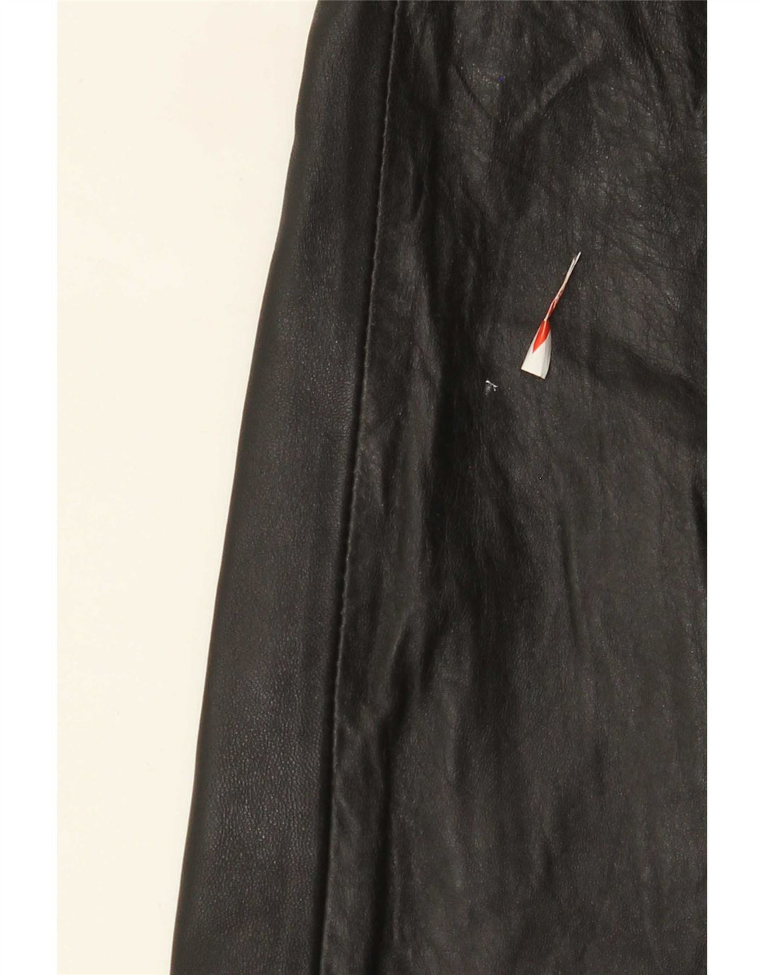 Vintage Damen Lederrock W28 Medium Schwarz