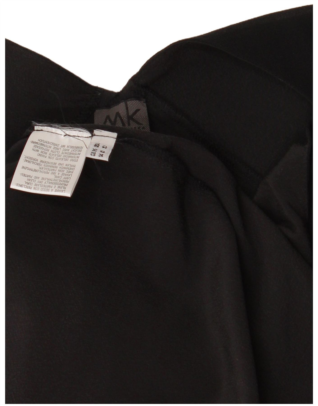 Maska Womens Sleeveless A-Line Dress UK 14 Medium  Black Silk