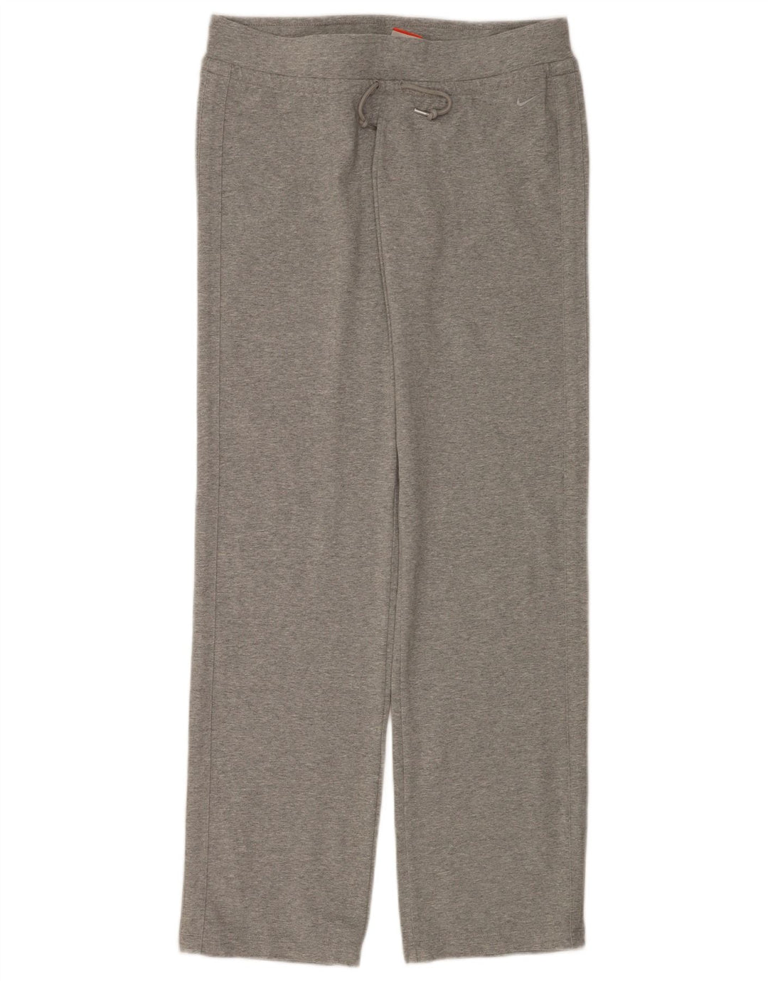 Nike Womens Tracksuit Trousers UK 14 Medium  Grey Flecked Cotton