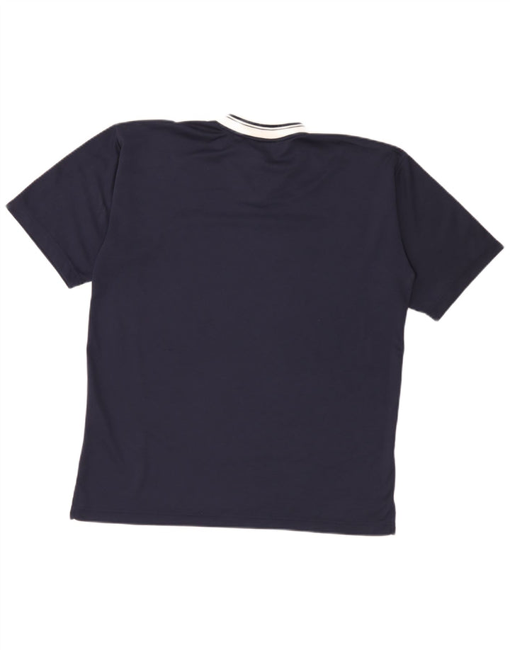 T-shirt da uomo Fila Top Small blu navy in poliestere color block