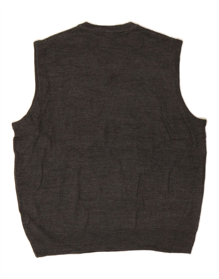 DOCKERS Mens Vest Tank Top XL Grey Check Acrylic Vintage Dockers and Second-Hand Dockers from Messina Hembry 