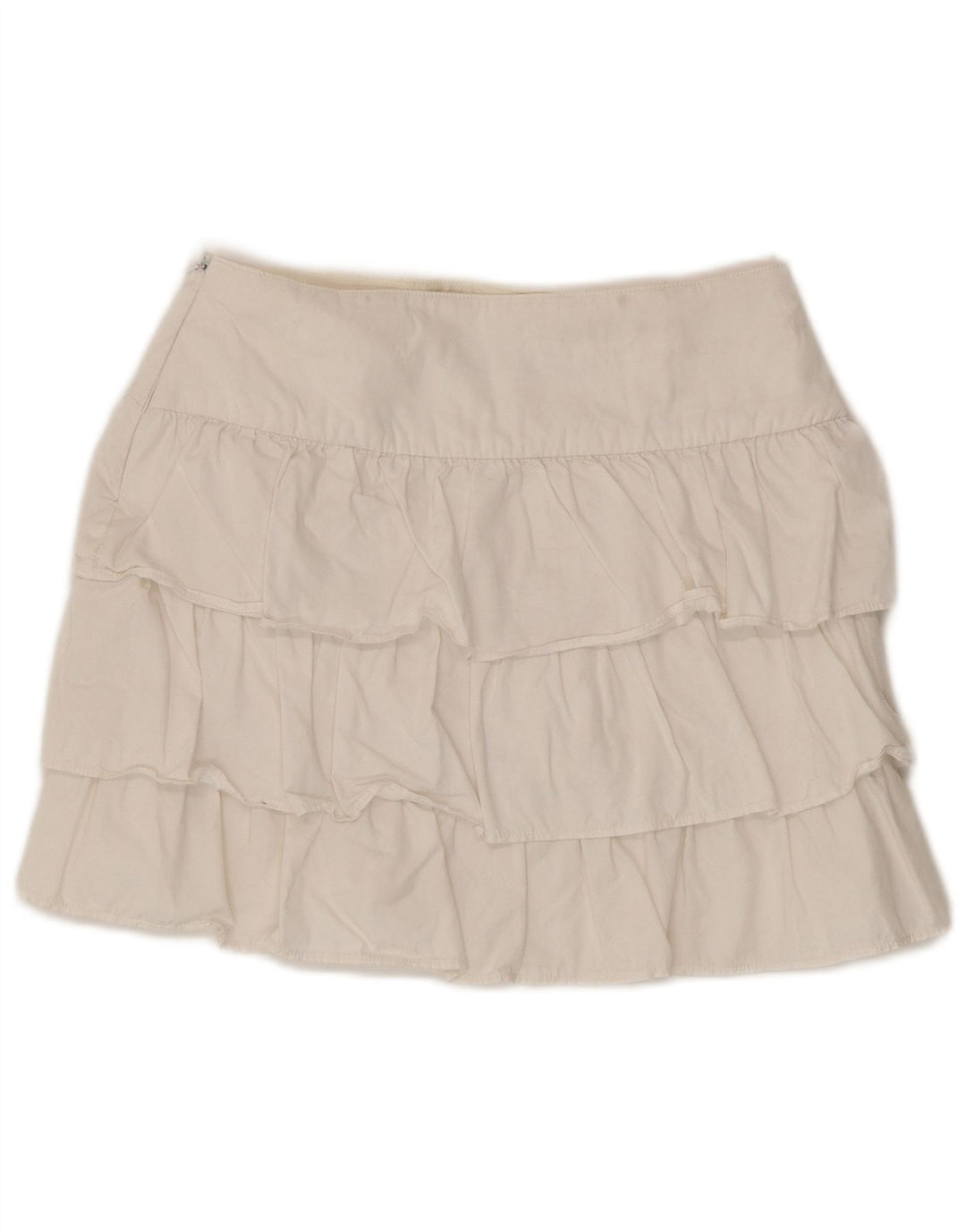Zara Womens Tiered Skirt XS W24  White