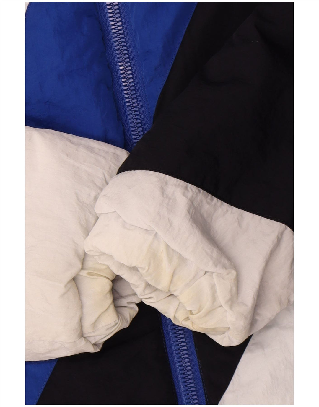 Ellesse Veste coupe-vent pour homme UK 36 Small Bleu Colorblock Polyamide