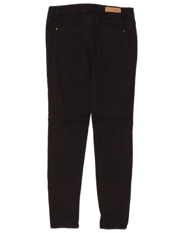 Zara Damen Skinny Jeans EU 38 Small W28 L29 Schwarze Baumwolle