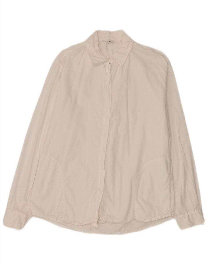 Outrage Dameskjorte UK 18 XL Hvid Bomuld