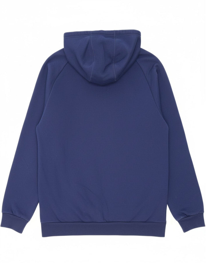 ADIDAS Mens Hoodie Jumper Large Blue Cotton Vintage Adidas and Second-Hand Adidas from Messina Hembry 