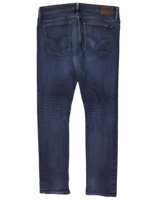 Jeans slim da uomo Calvin Klein W36 L32 Blu