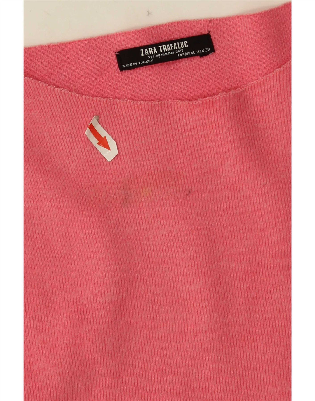 Zara Womens Oversized Top Long Sleeve UK 16 Large Pink Cotton