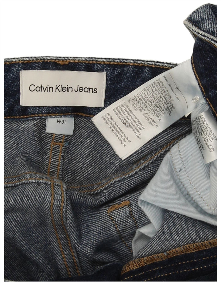 Calvin Klein Mens Distressed Slim Jeans W31 L26 Blue Cotton