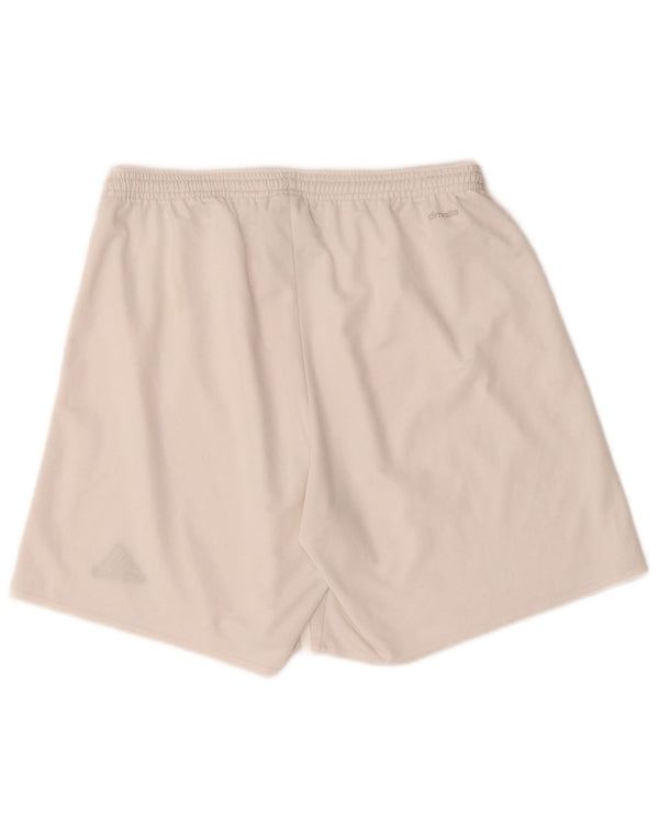 Adidas Mens Climalite Sport Shorts Grande Blanco Poliéster