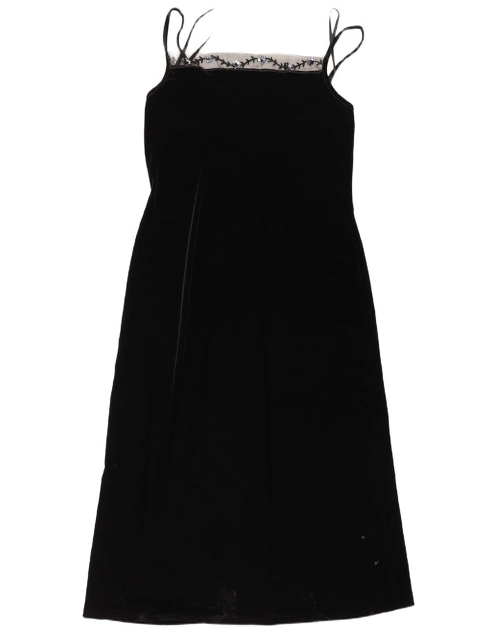 Opera By Richards Womens Sleeveless Maxi Dress UK 16 Large Black Polyester