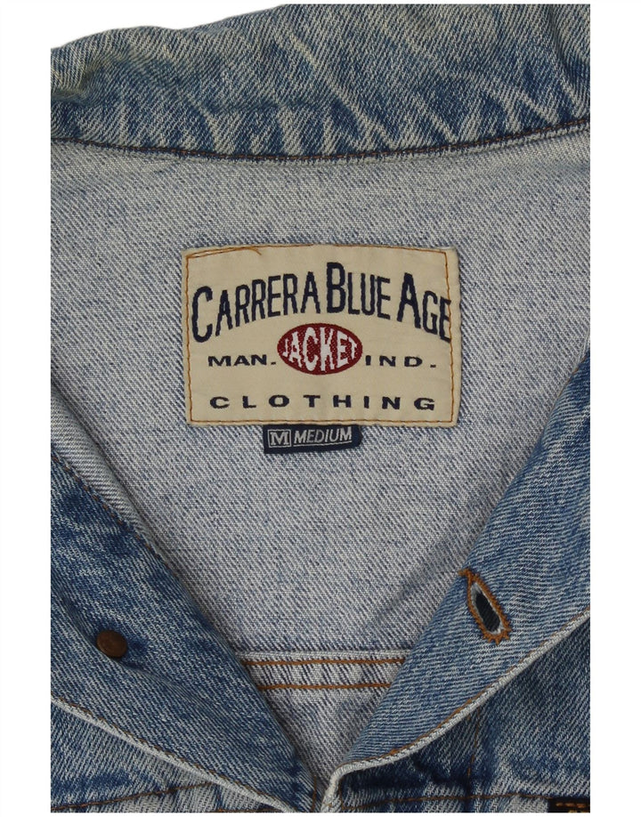 Carrera Mens Denim Jacket UK 38 Medium Blue Cotton